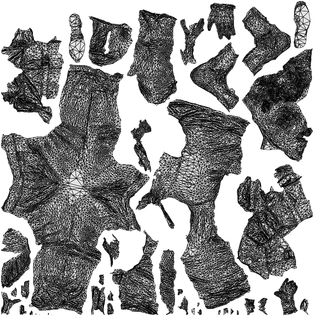 3D people model man casual walking, scanned human for 3ds Max rendering, wireframe top-down view