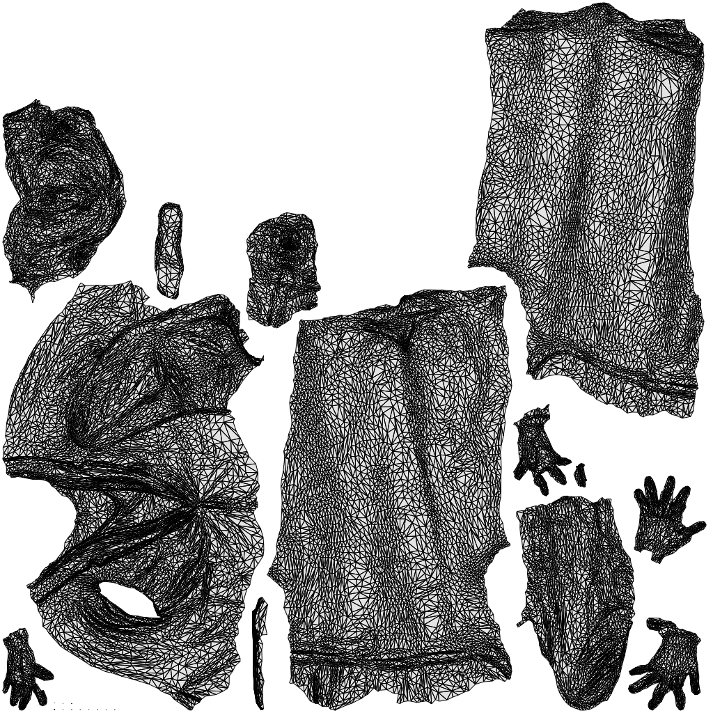 photogrammetry 3D woman business, realistic human model archviz FBX, wireframe top-down view
