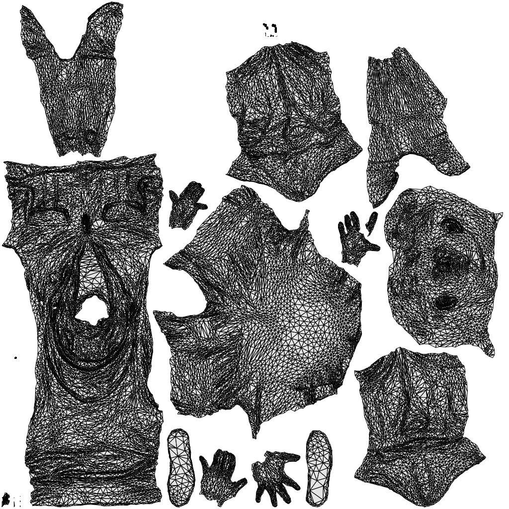scanned 3D man casual sitting, photogrammetry people for Enscape and V-Ray, wireframe top-down view