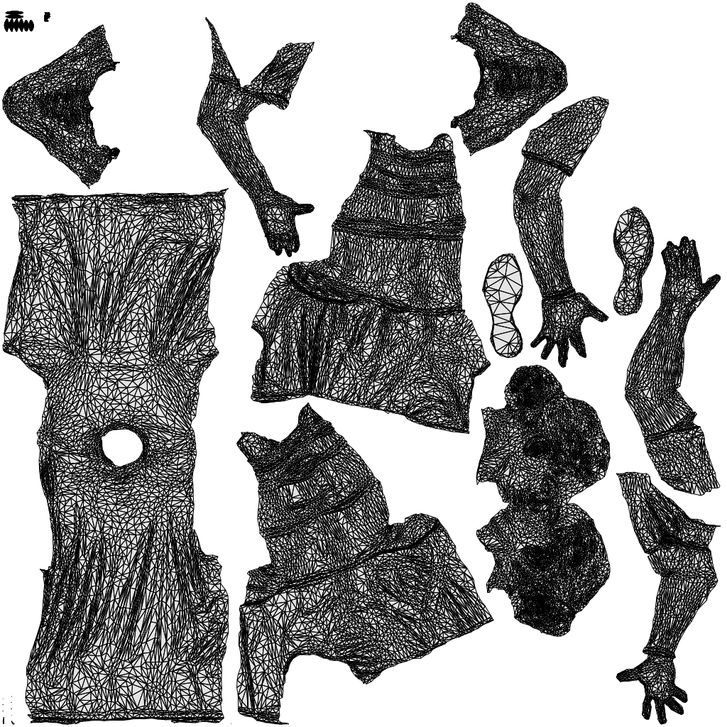 photogrammetry 3D man sport, realistic human model archviz FBX, wireframe top-down view