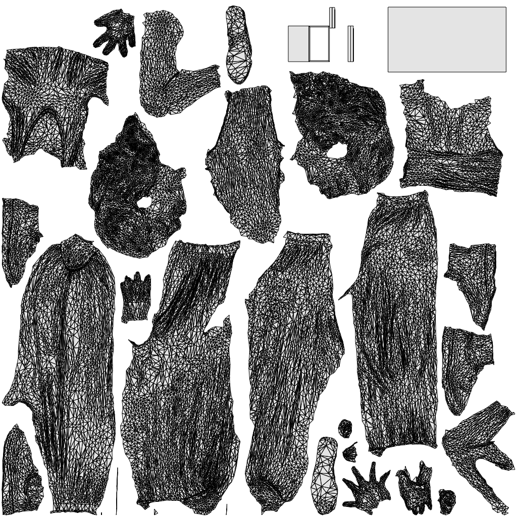 scanned 3D girl casual kids, photogrammetry people for Enscape and V-Ray, wireframe top-down view