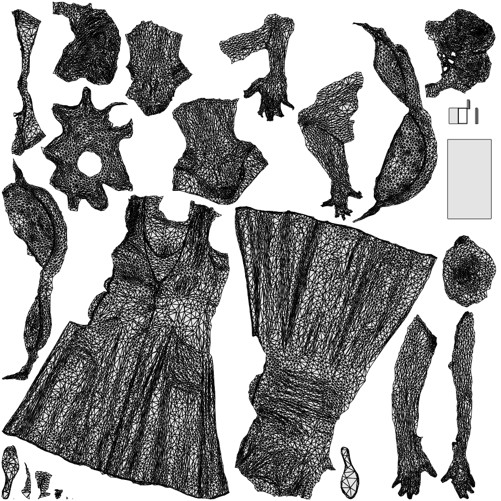 photogrammetry 3D woman casual walking, realistic human model archviz FBX, wireframe top-down view