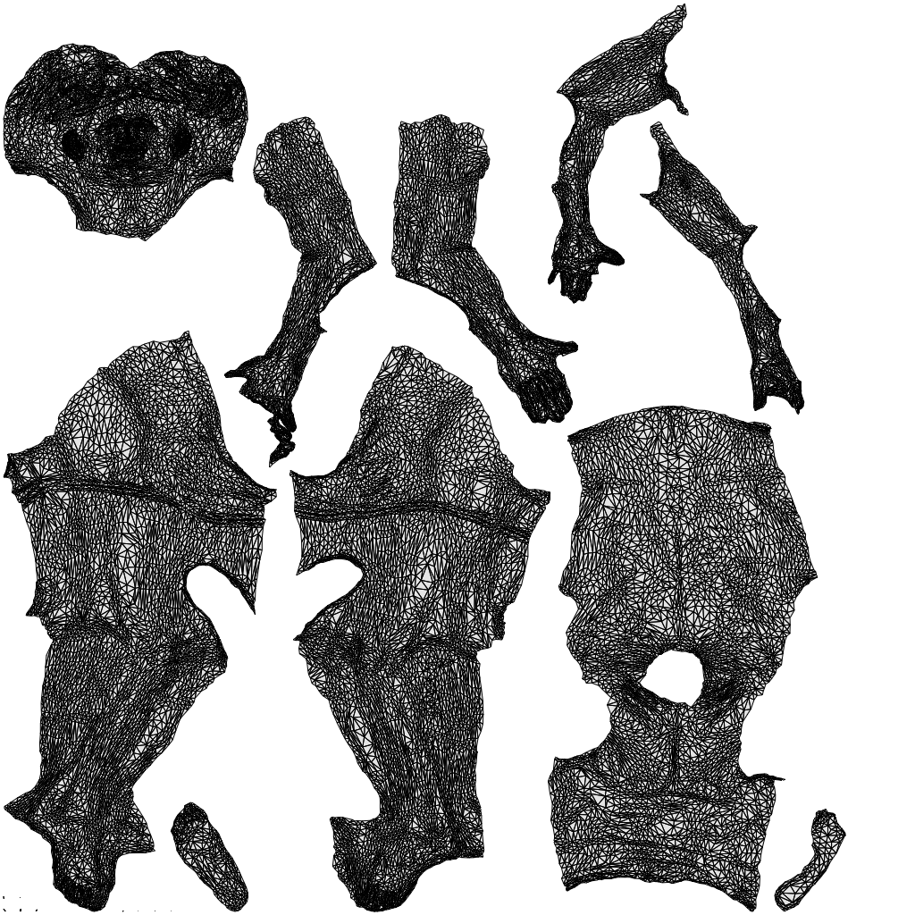 photogrammetry 3D man pool, realistic human model archviz FBX, wireframe top-down view