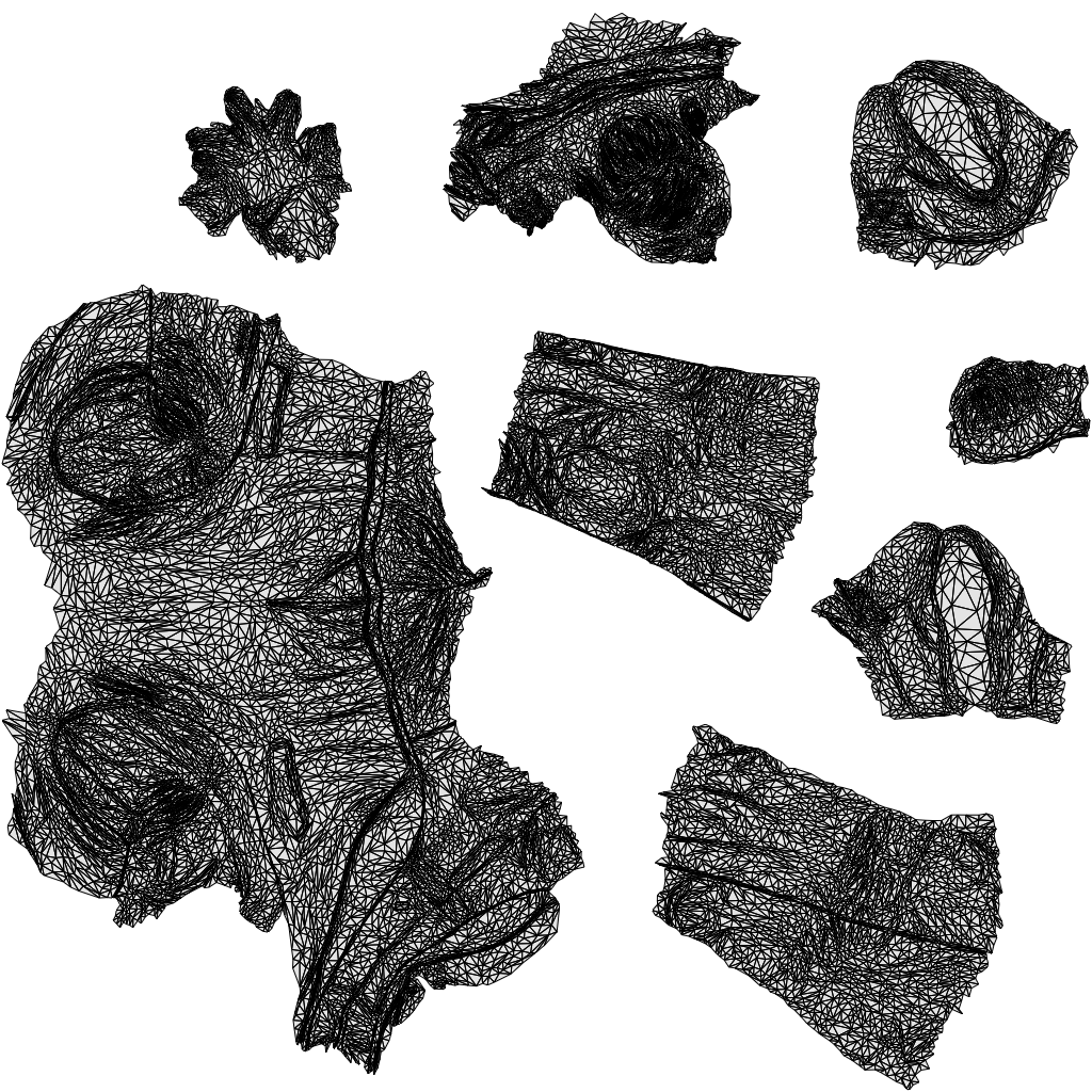 scanned 3D man business standing, photogrammetry people for Enscape and V-Ray, wireframe top-down view