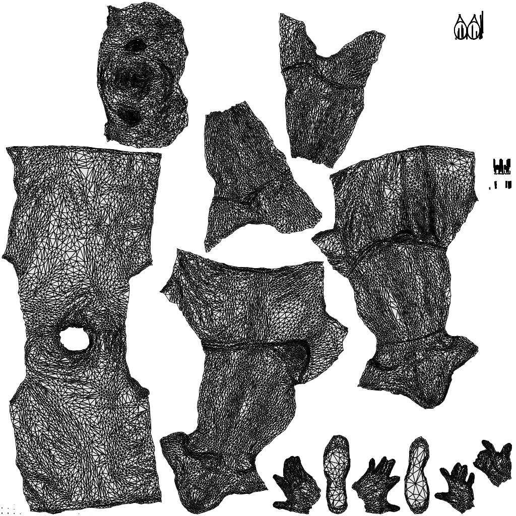 photogrammetry 3D man sport, realistic human model archviz FBX, wireframe top-down view