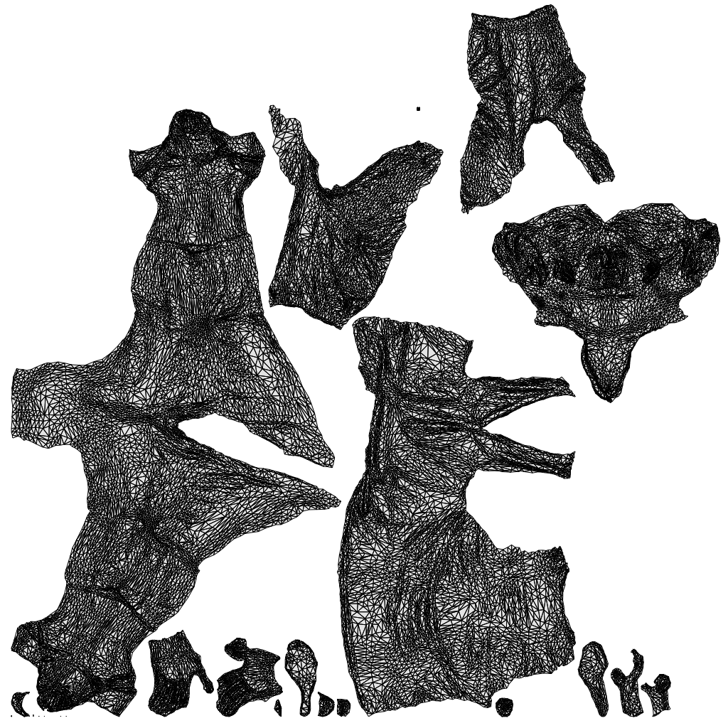 3D scanned woman cycling casual, photorealistic archviz people for Enscape and SketchUp, wireframe top-down view