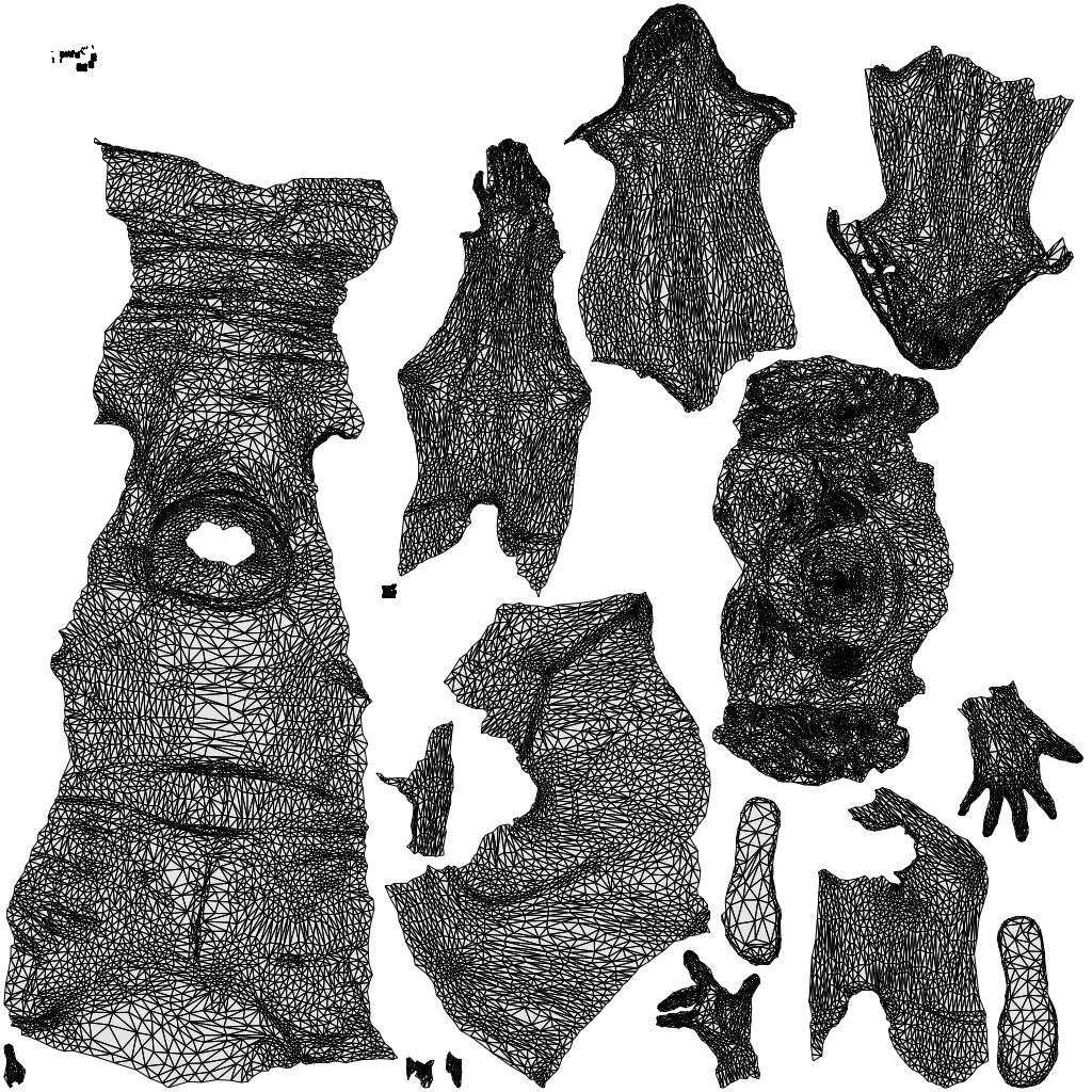 scanned 3D woman casual sitting, photogrammetry people for Enscape and V-Ray, wireframe top-down view