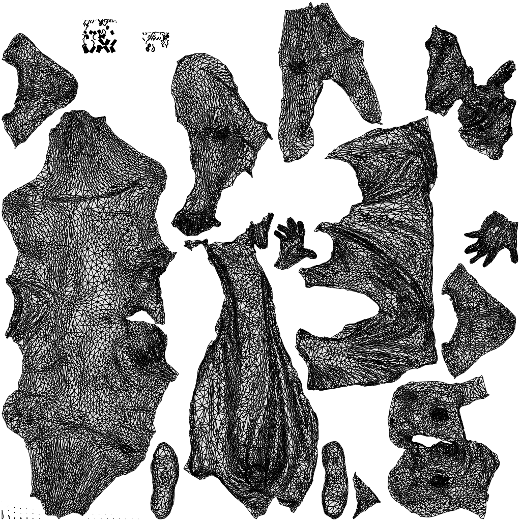 3D people model man sport, scanned human for 3ds Max rendering, wireframe top-down view