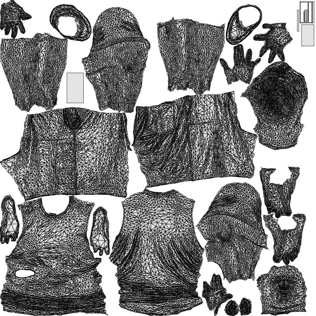 realistic 3D people man standing, render-ready for V-Ray and Corona, FBX OBJ, wireframe top-down view