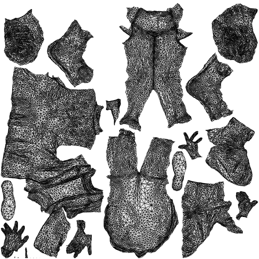 realistic 3D people senior woman business sitting, render-ready for V-Ray and Corona, FBX OBJ, wireframe top-down view