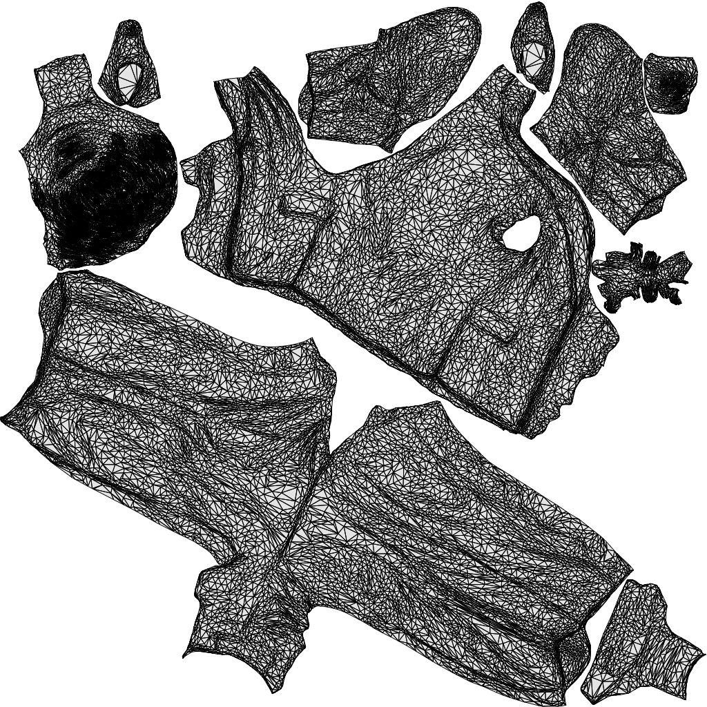 realistic 3D human woman business, archviz people FBX OBJ for Blender, wireframe top-down view