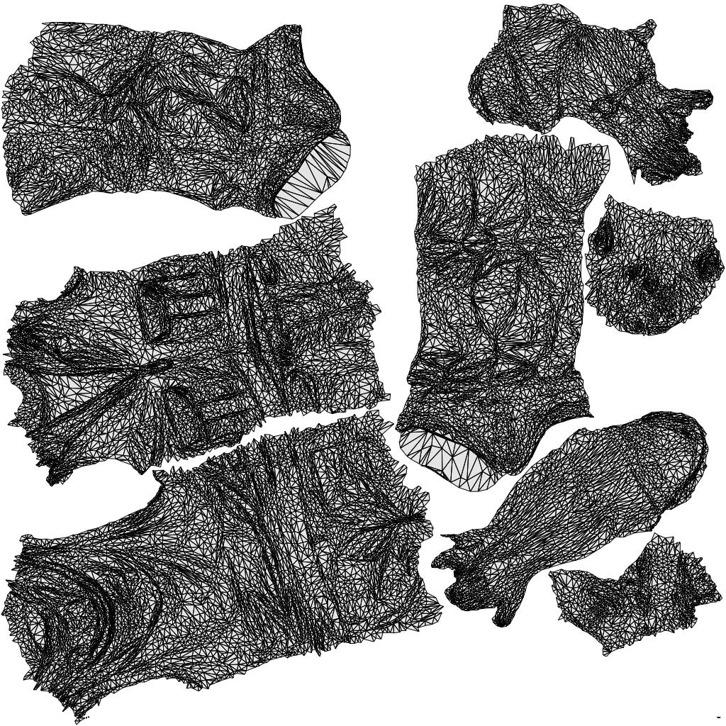 3D human model man casual standing, photogrammetry scanned person for archviz, wireframe top-down view