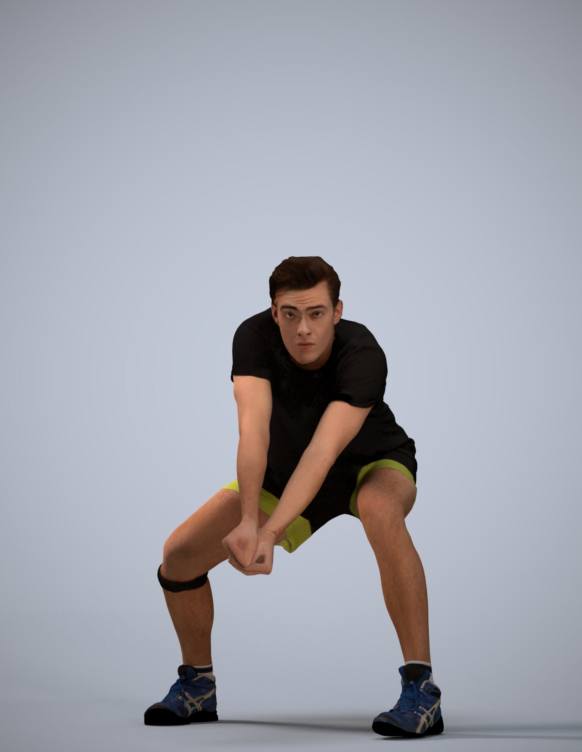 scanned 3D man sport, photogrammetry people for Enscape and V-Ray