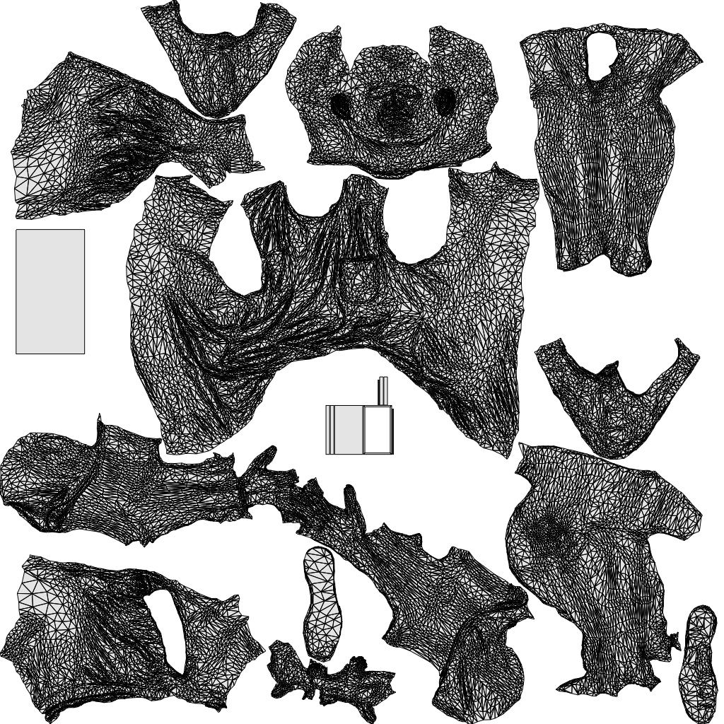 3D scanned man sitting casual, photorealistic archviz people for Enscape and SketchUp, wireframe top-down view