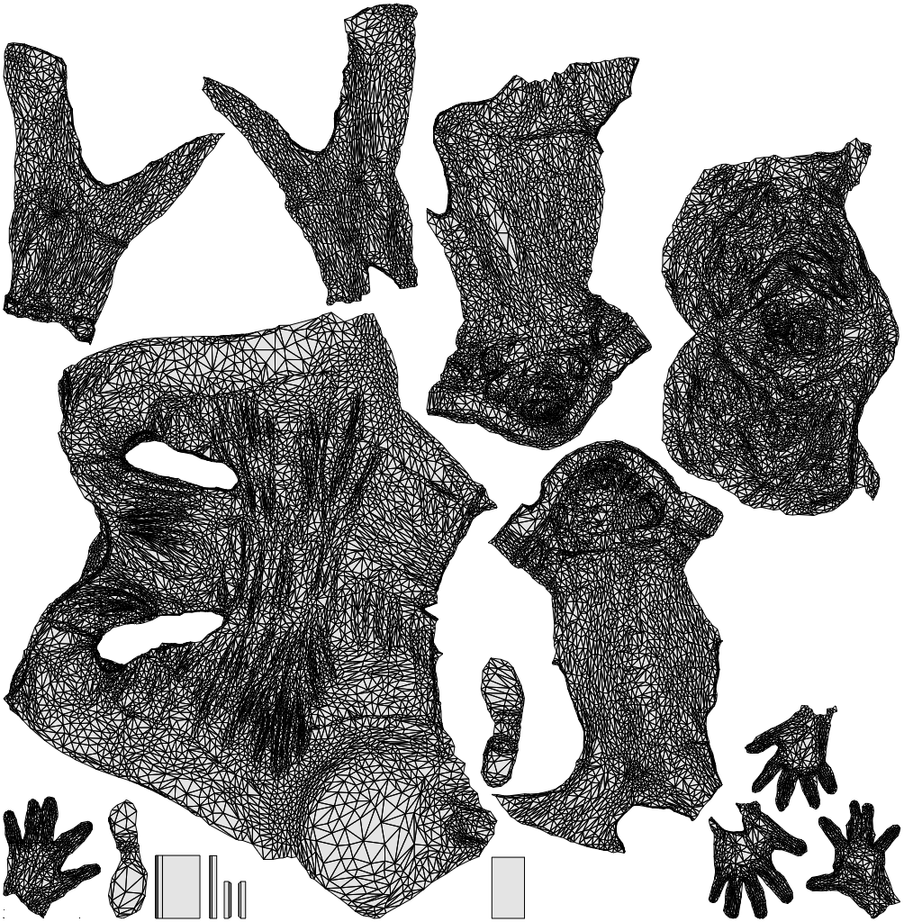 realistic 3D people woman business sitting, render-ready for V-Ray and Corona, FBX OBJ, wireframe top-down view