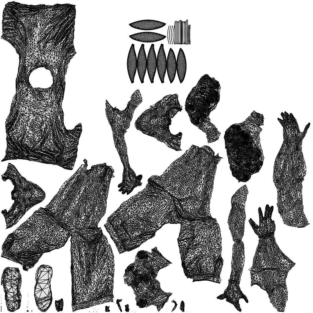 3D scanned man sport, photorealistic archviz people for Enscape and SketchUp, wireframe top-down view