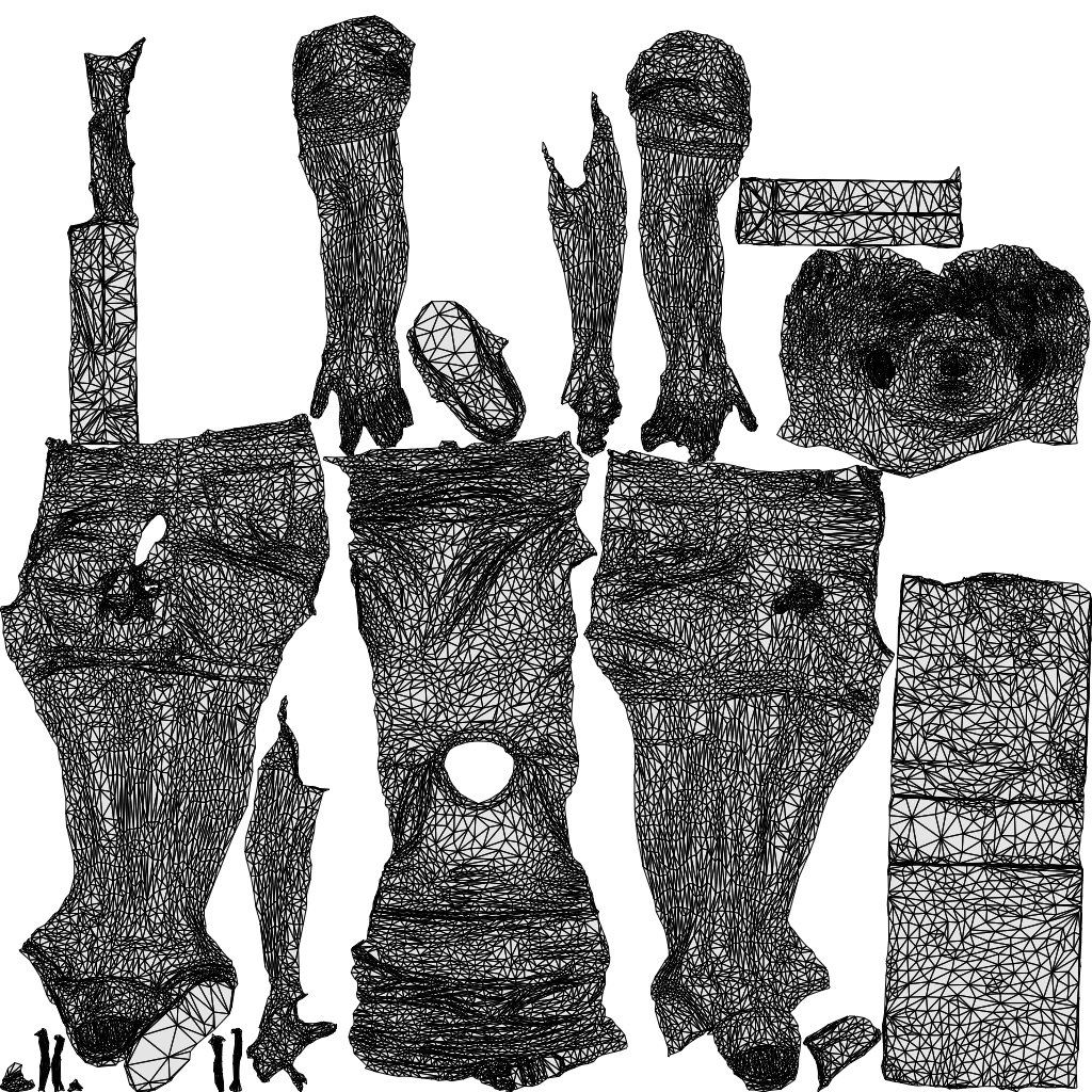 3D human model boy casual kids, photogrammetry scanned person for archviz, wireframe top-down view