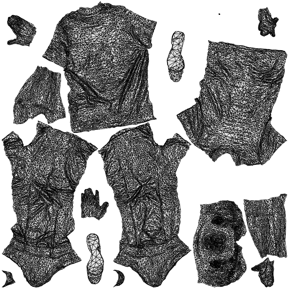 realistic 3D people man casual standing, render-ready for V-Ray and Corona, FBX OBJ, wireframe top-down view