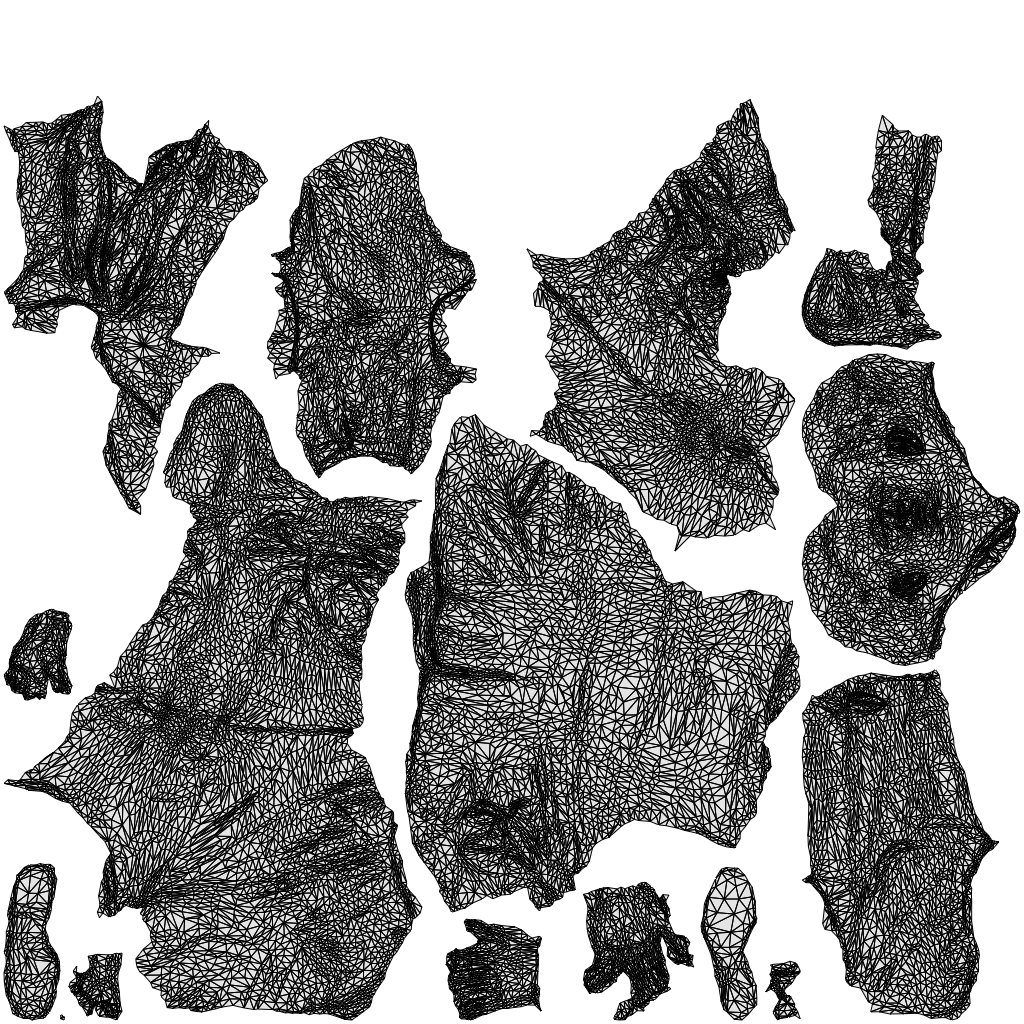 scanned 3D man business standing, photogrammetry people for Enscape and V-Ray, wireframe top-down view