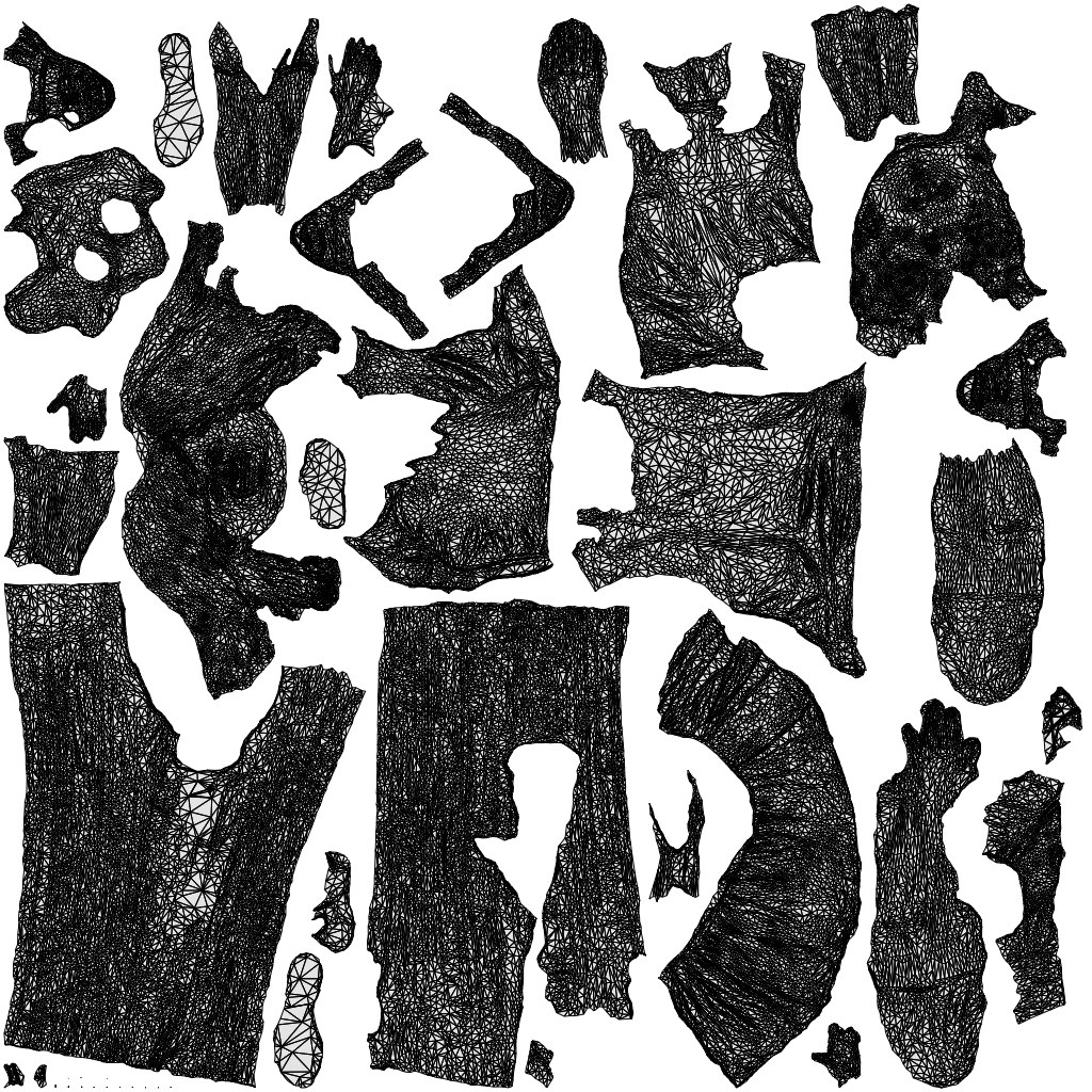 3D people model girl casual kids, scanned human for 3ds Max rendering, wireframe top-down view