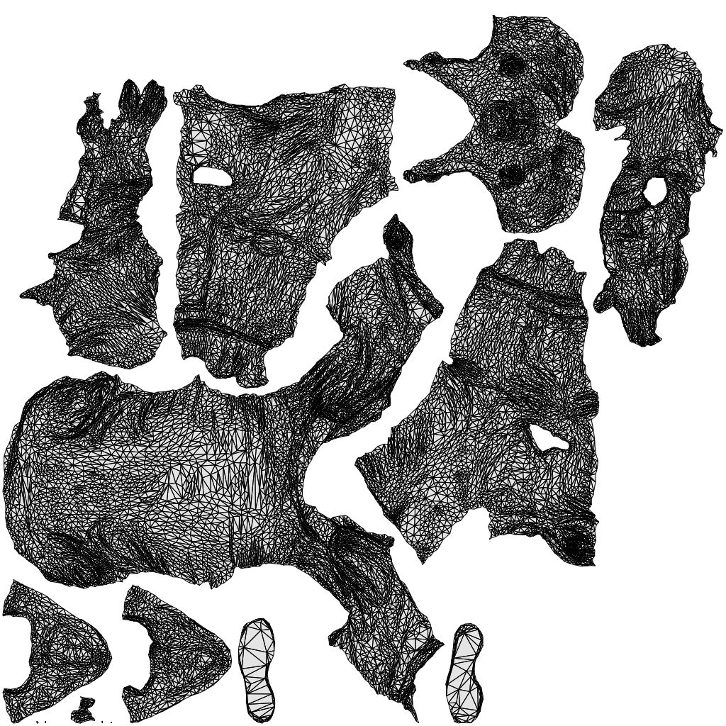 3D scanned man sitting casual, photorealistic archviz people for Enscape and SketchUp, wireframe top-down view