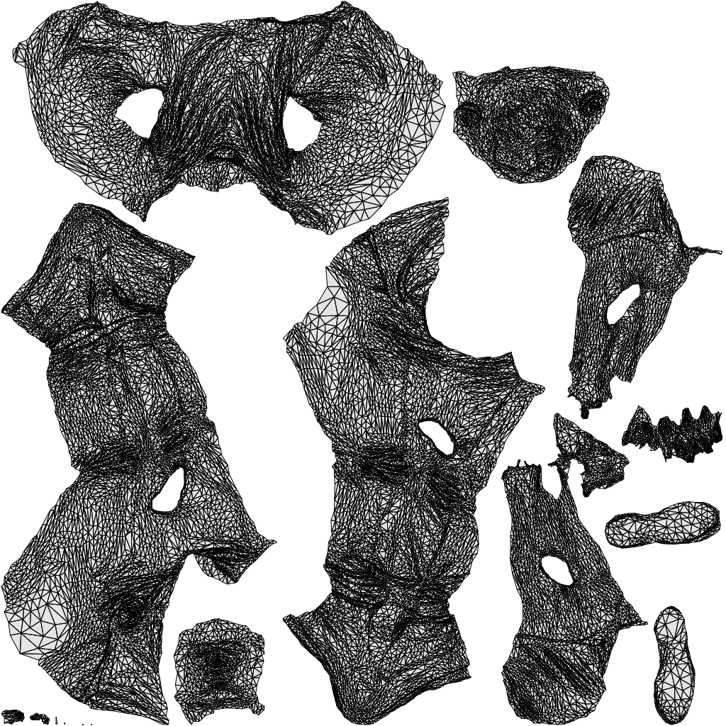 scanned 3D man casual sitting, photogrammetry people for Enscape and V-Ray, wireframe top-down view
