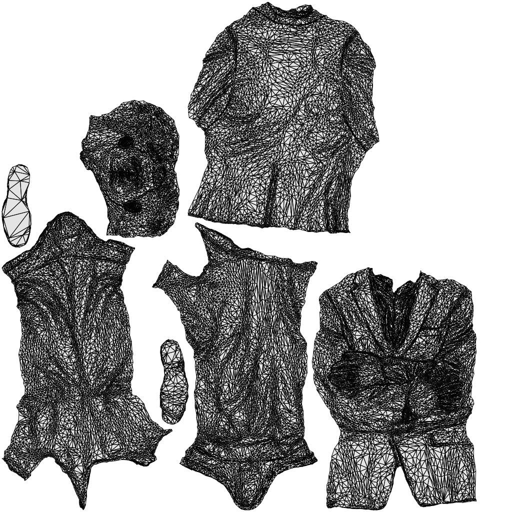 3D human model man business, photogrammetry scanned person for archviz, wireframe top-down view