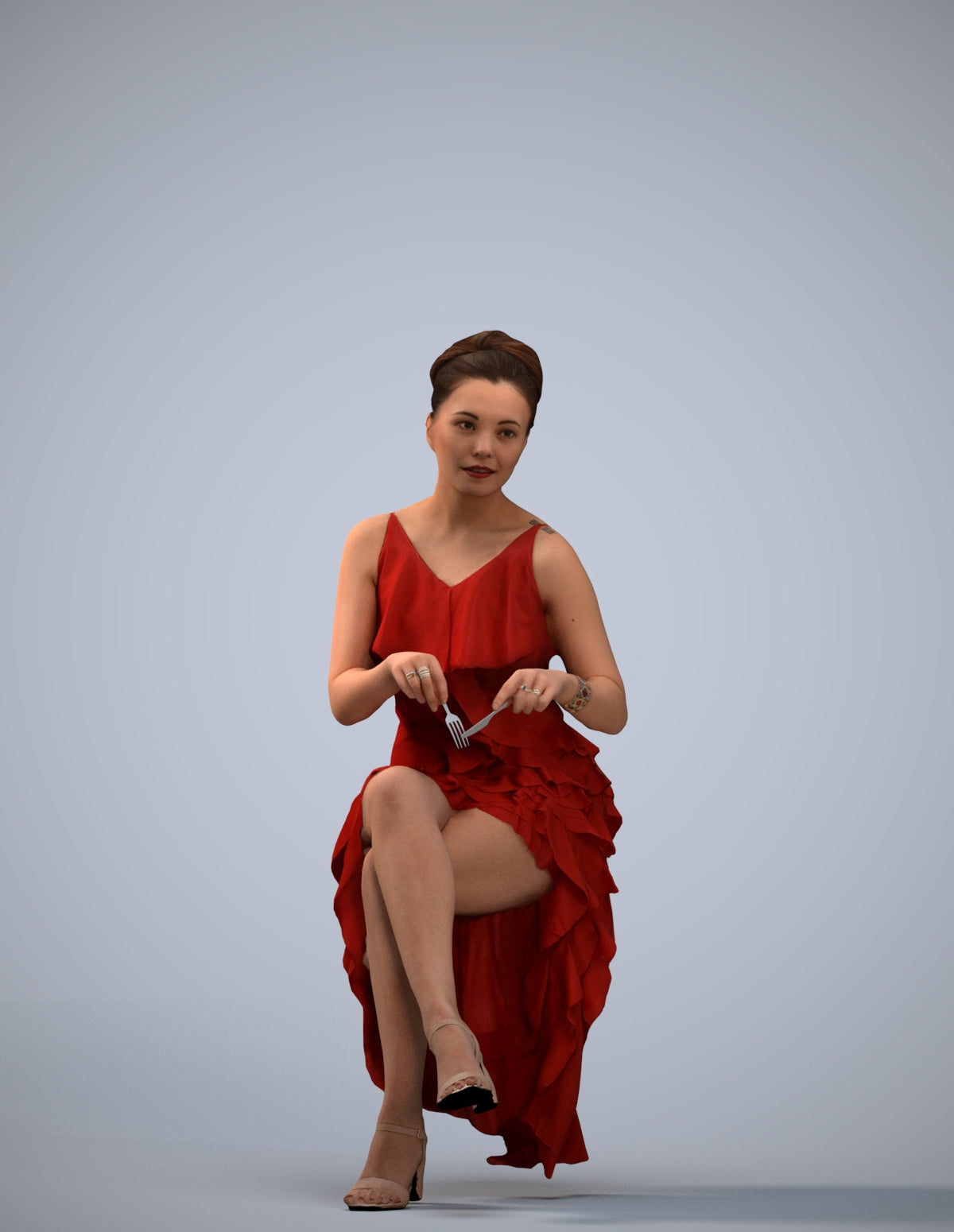 photogrammetry 3D woman formal formalaffairs, realistic human model archviz FBX