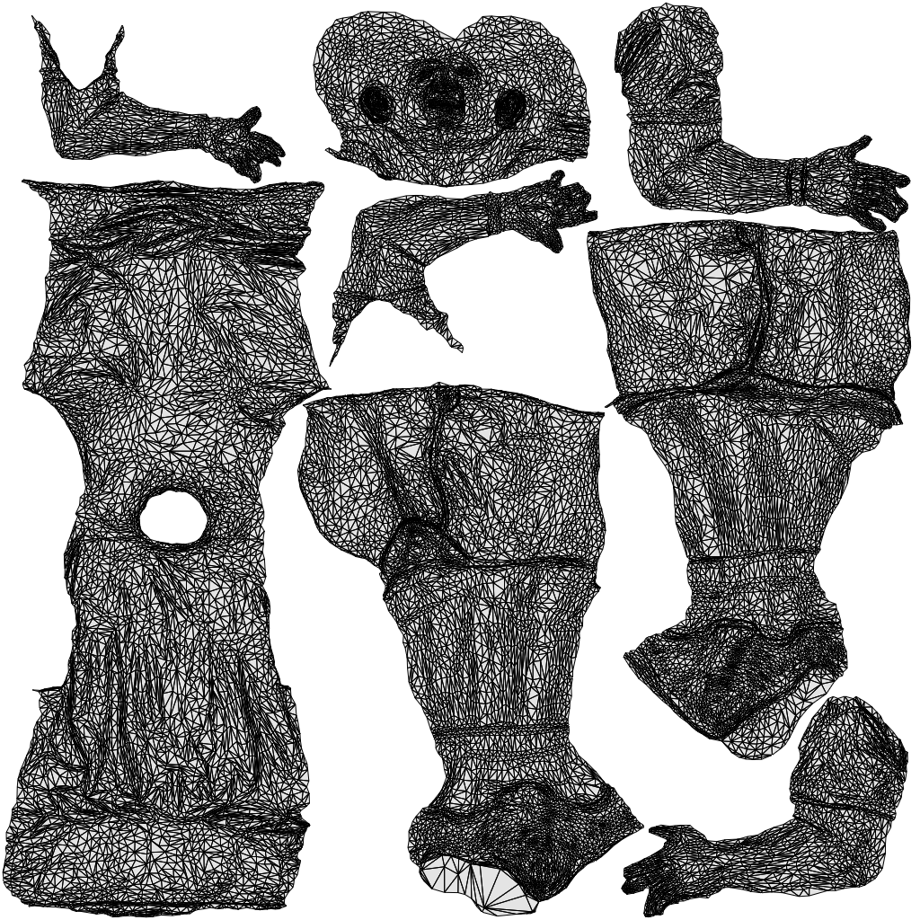 3D scanned man sport, photorealistic archviz people for Enscape and SketchUp, wireframe top-down view