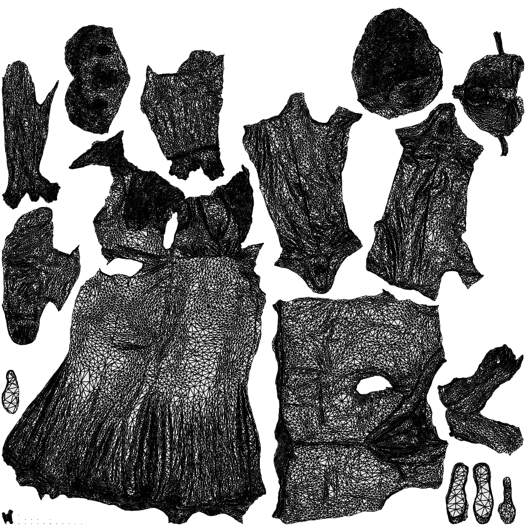 3D people model man formal couple, scanned human for 3ds Max rendering, wireframe top-down view