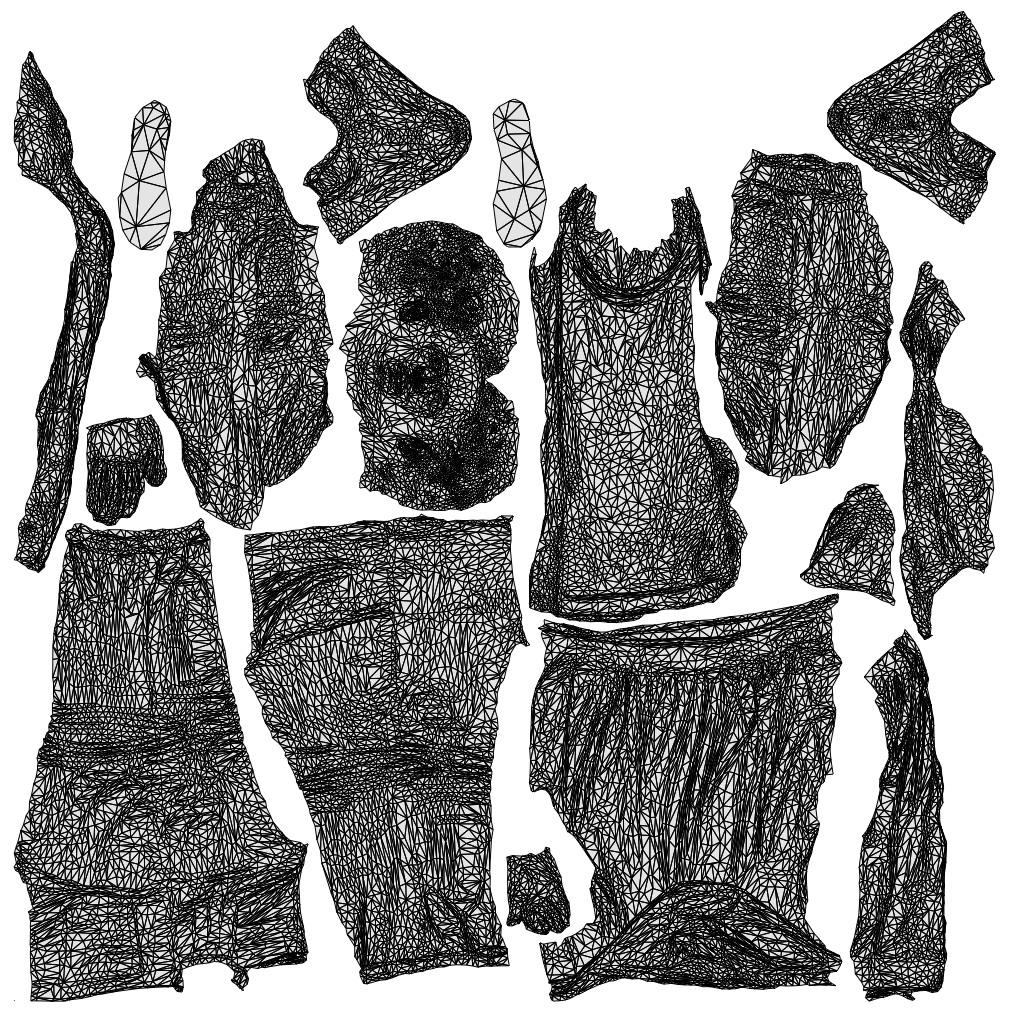 realistic 3D people man casual standing, render-ready for V-Ray and Corona, FBX OBJ, wireframe top-down view
