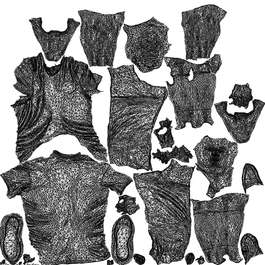 scanned 3D man sport, photogrammetry people for Enscape and V-Ray, wireframe top-down view