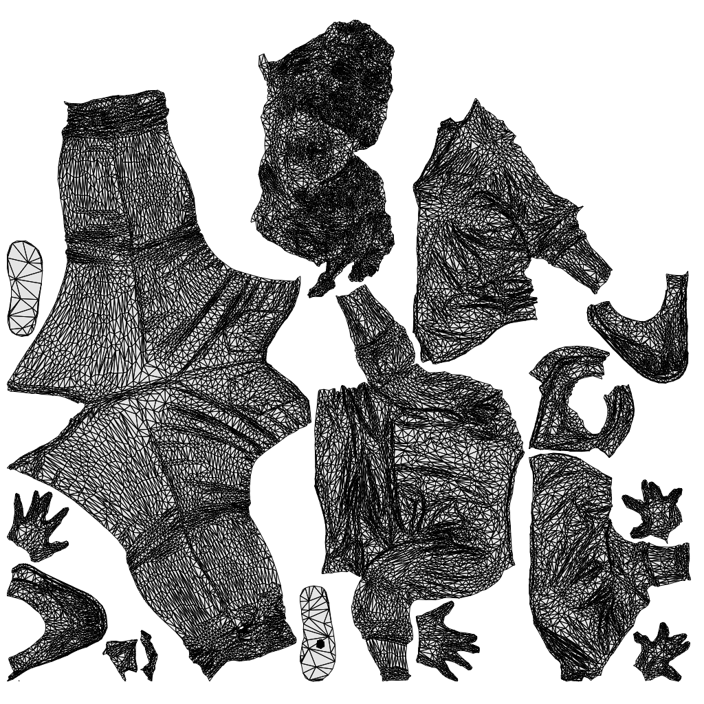 photogrammetry 3D woman casual standing, realistic human model archviz FBX, wireframe top-down view
