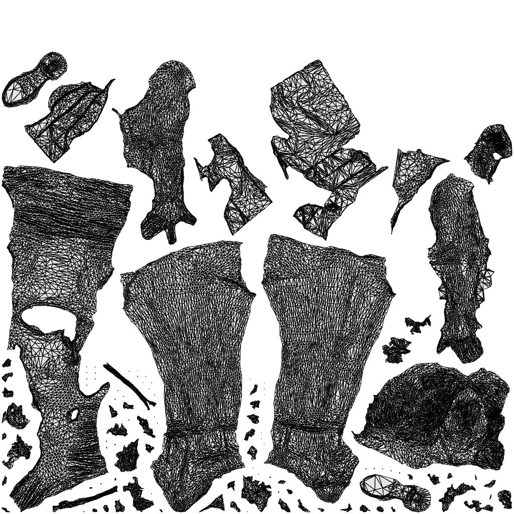 3D people model woman casual walking, scanned human for 3ds Max rendering, wireframe top-down view