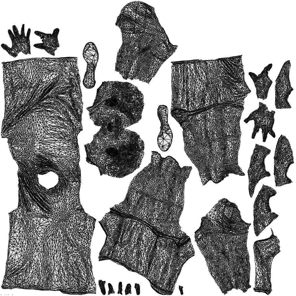photogrammetry 3D man sport, realistic human model archviz FBX, wireframe top-down view