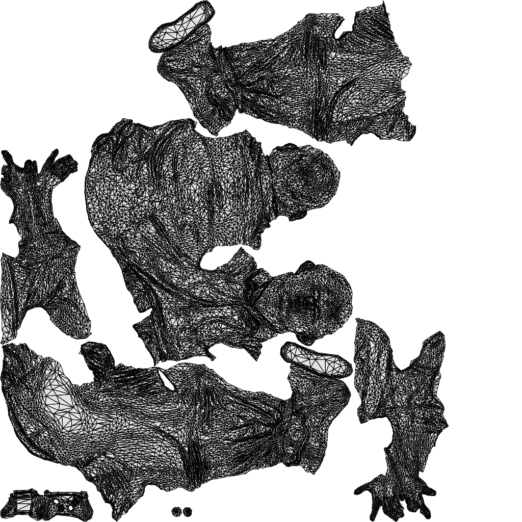 3D people model man casual sitting, scanned human for 3ds Max rendering, wireframe top-down view