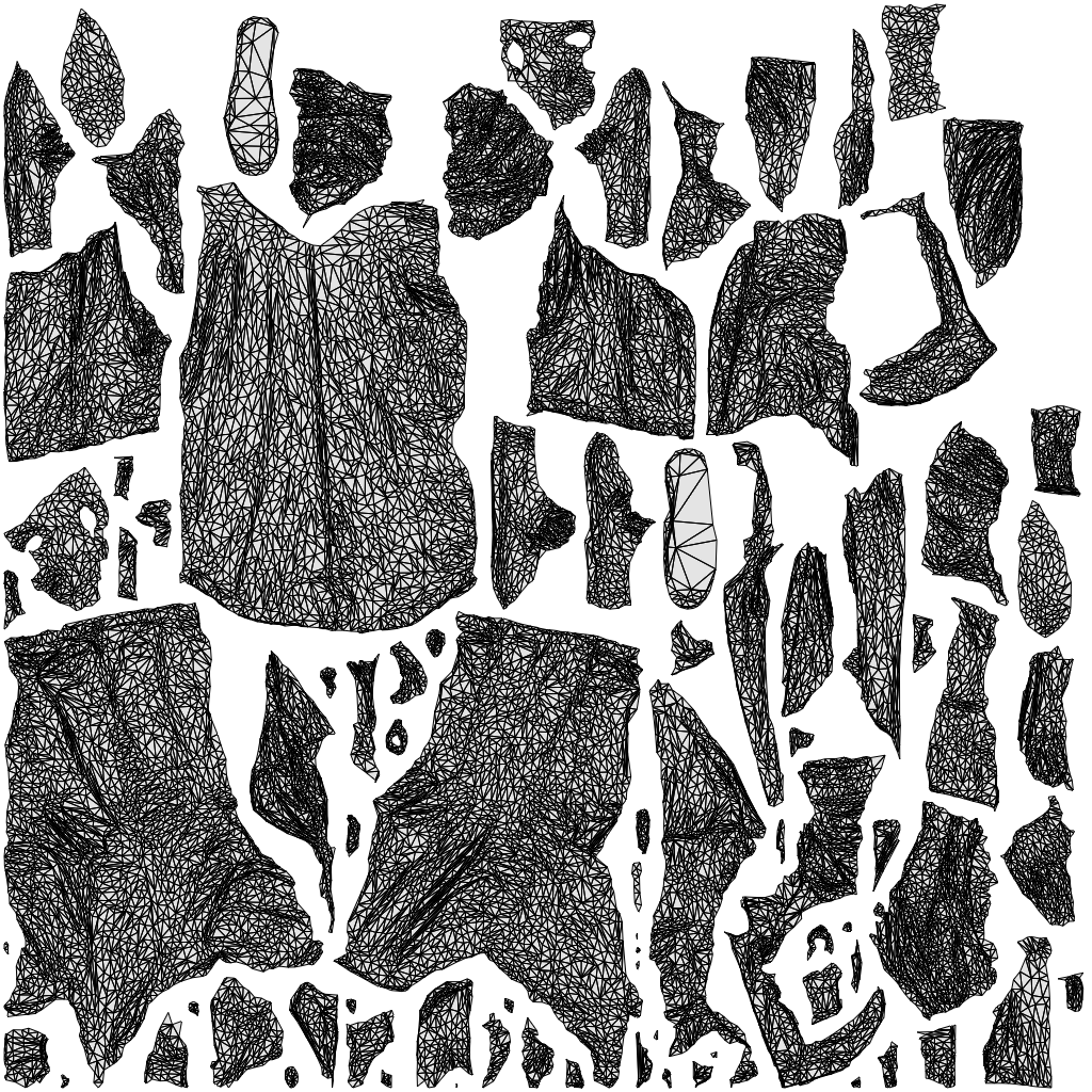 realistic 3D man casual standing, scanned archviz people for Blender and 3ds Max, wireframe top-down view
