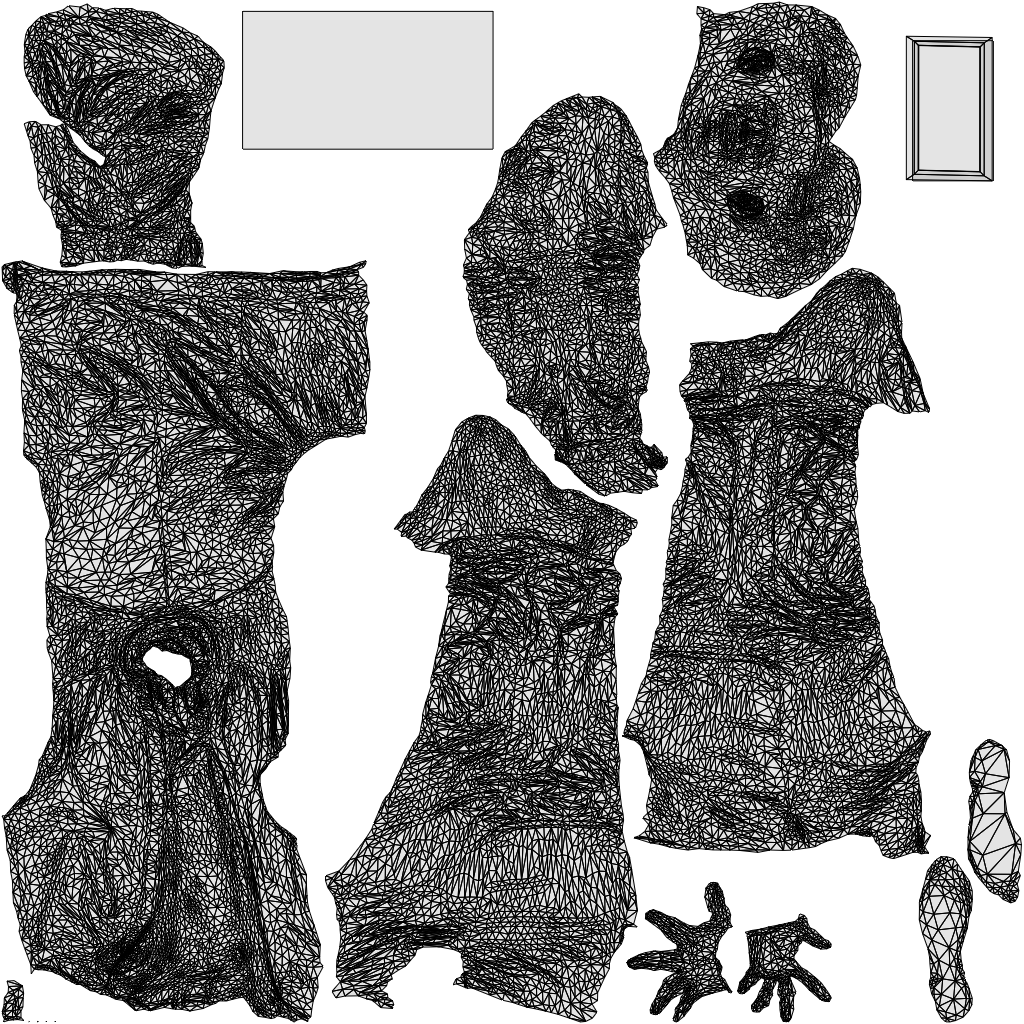 photogrammetry 3D man business standing, realistic human model archviz FBX, wireframe top-down view