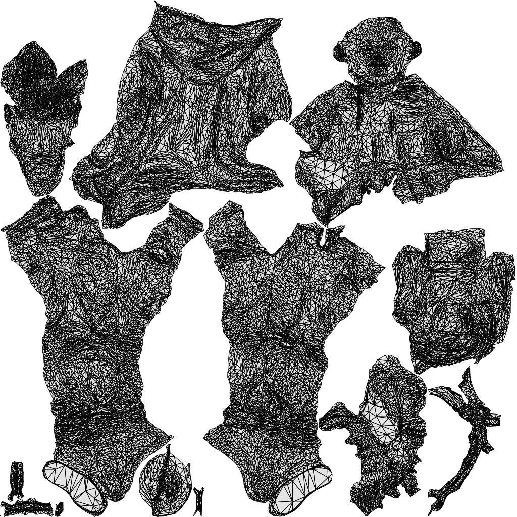photogrammetry 3D boy casual kids, realistic human model archviz FBX, wireframe top-down view