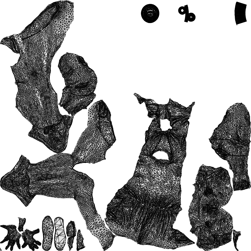 scanned 3D girl casual kids, photogrammetry people for Enscape and V-Ray, wireframe top-down view