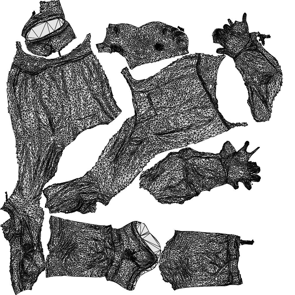 3D scanned man standing, photorealistic archviz people for Enscape and SketchUp, wireframe top-down view