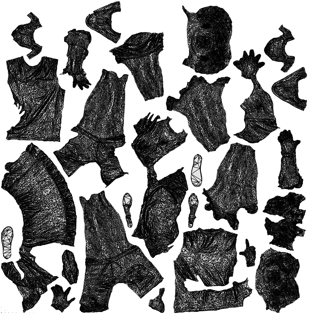 scanned 3D woman casual couple, photogrammetry people for Enscape and V-Ray, wireframe top-down view