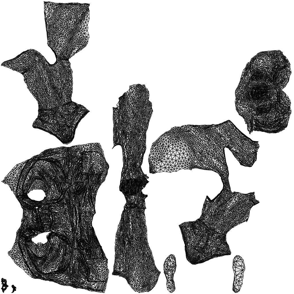 realistic 3D woman casual sitting, scanned archviz people for Blender and 3ds Max, wireframe top-down view