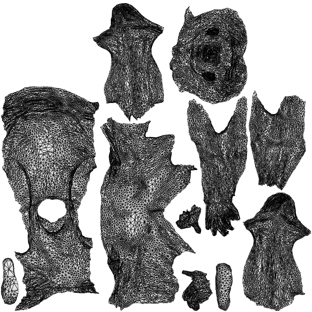 realistic 3D people man casual sitting, render-ready for V-Ray and Corona, FBX OBJ, wireframe top-down view