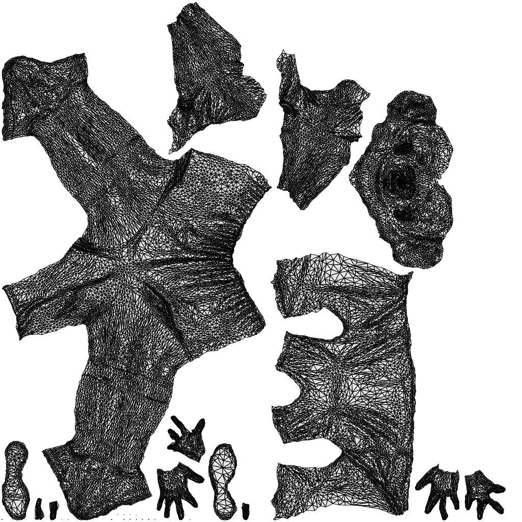scanned 3D woman sport, photogrammetry people for Enscape and V-Ray, wireframe top-down view