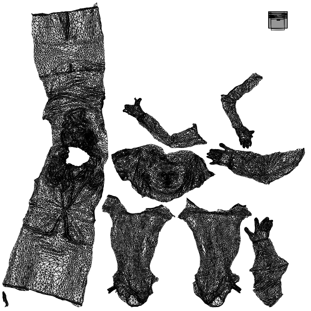 photogrammetry 3D woman business, realistic human model archviz FBX, wireframe top-down view
