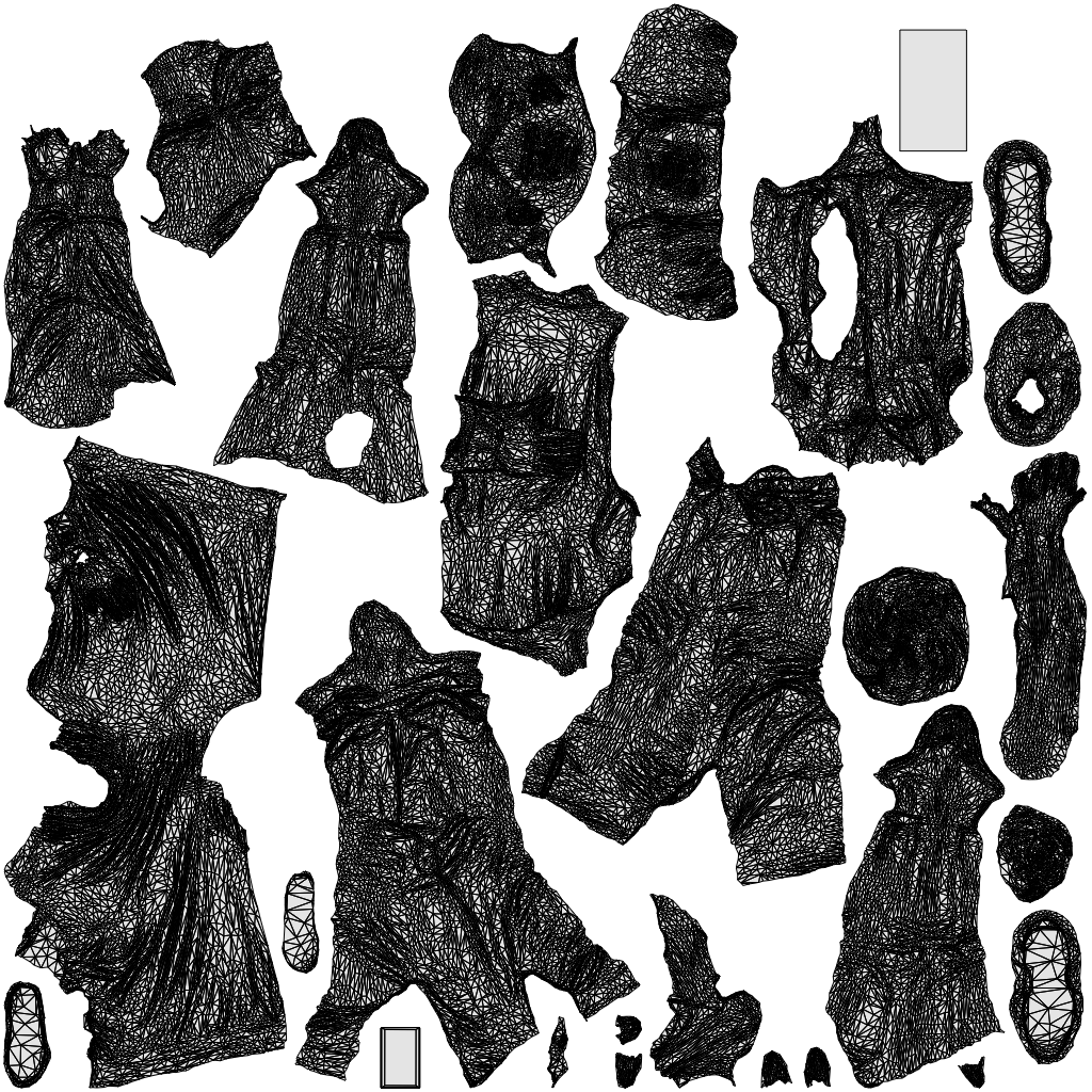 scanned 3D woman casual standing, photogrammetry people for Enscape and V-Ray, wireframe top-down view