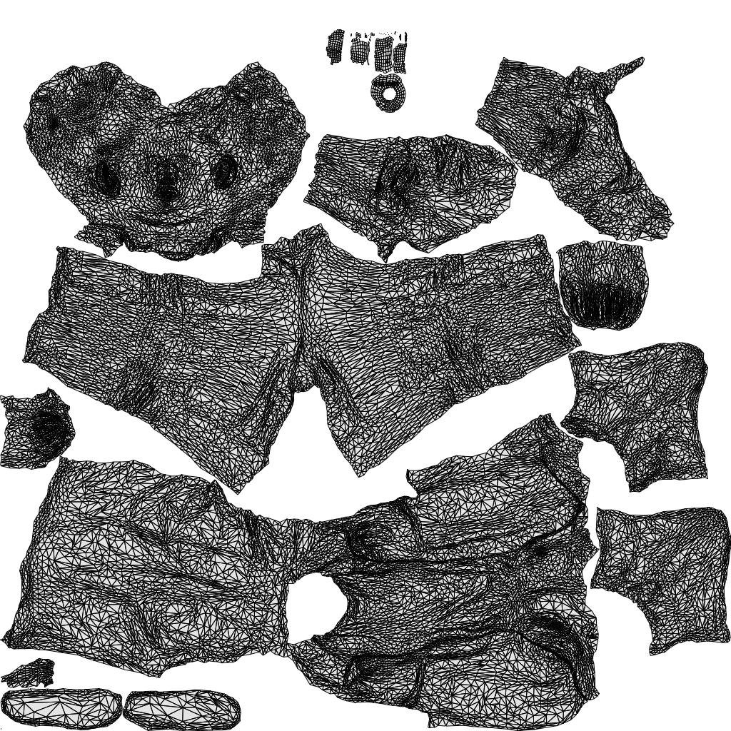 photogrammetry 3D girl casual kids, realistic human model archviz FBX, wireframe top-down view