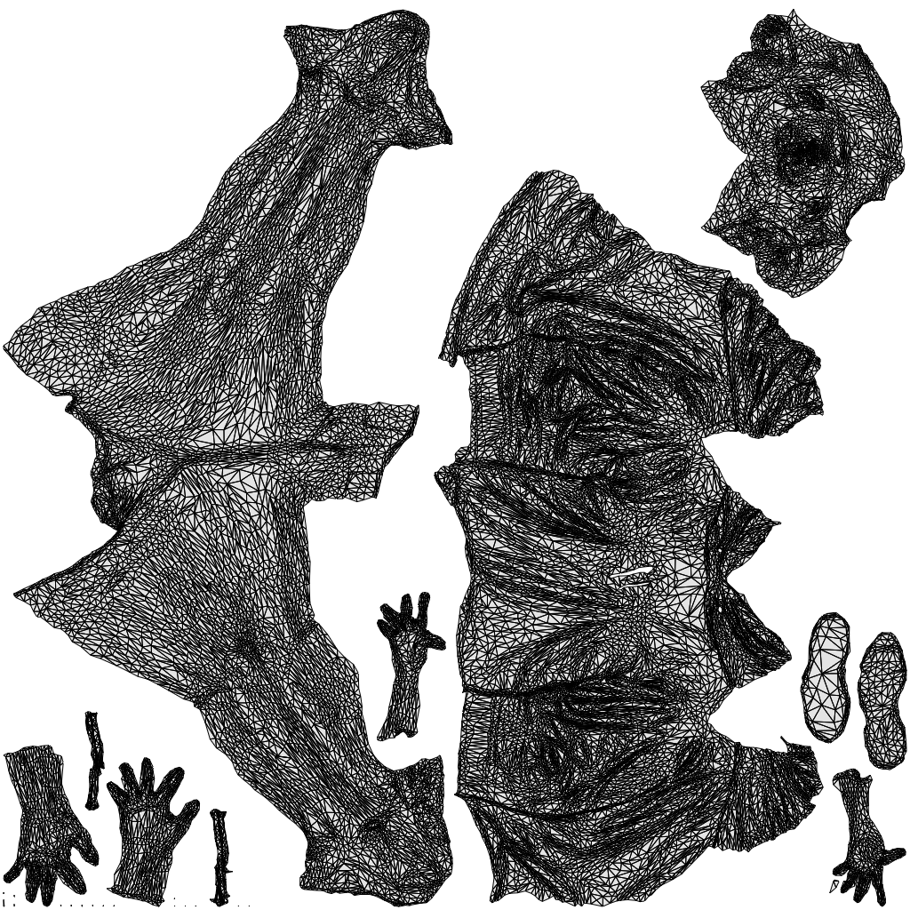 realistic 3D people woman casual walking, render-ready for V-Ray and Corona, FBX OBJ, wireframe top-down view