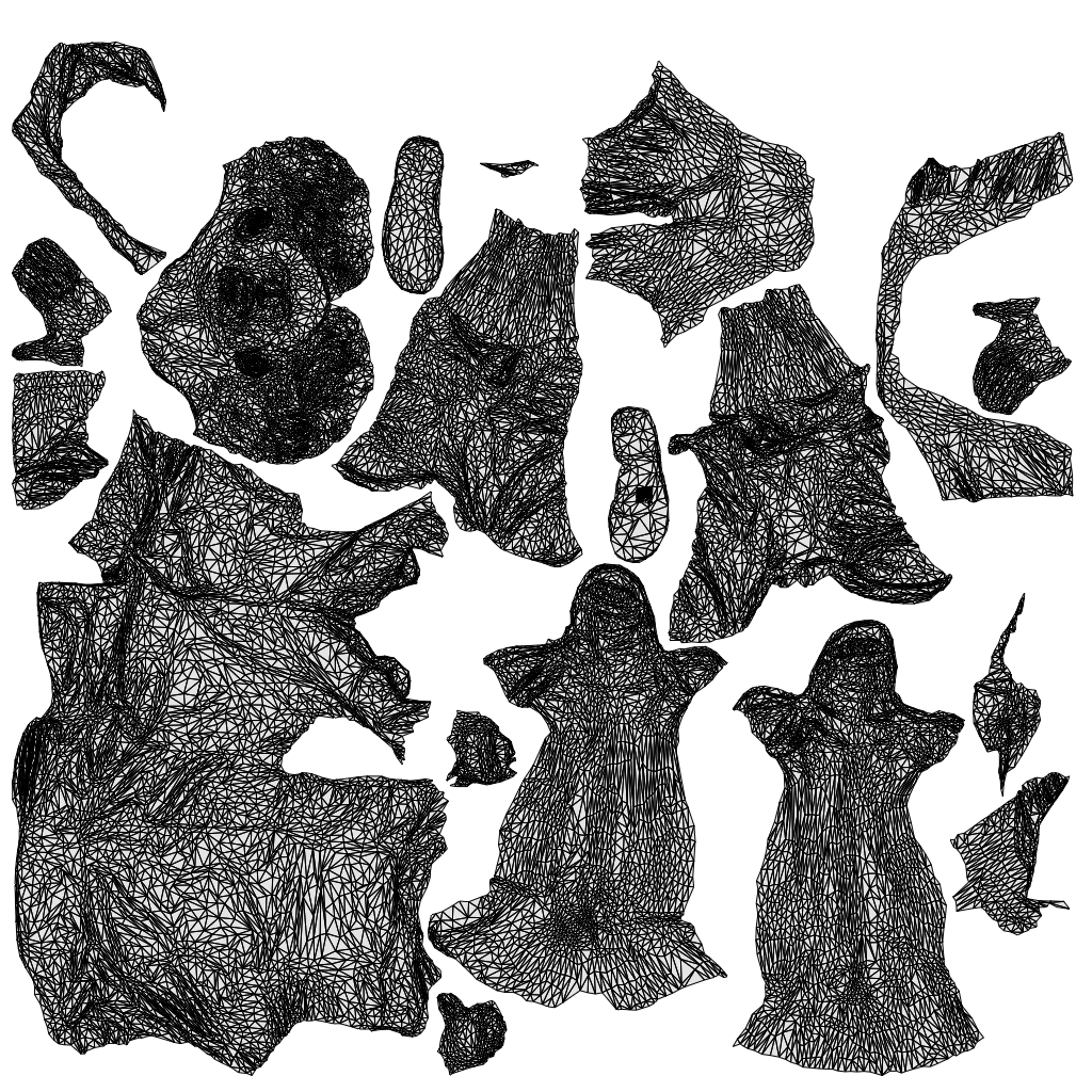 3D scanned man cycling casual, photorealistic archviz people for Enscape and SketchUp, wireframe top-down view